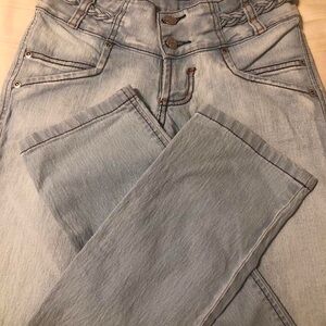 Light Blue Low-Waisted Women Jeans